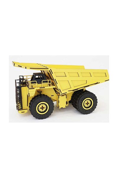 3D SERGİ 3d Wooden Load Truck Model 506 Pieces
