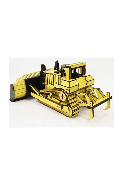 3D SERGİ 3D Wooden Dozer Business Machine Model 428 Pieces