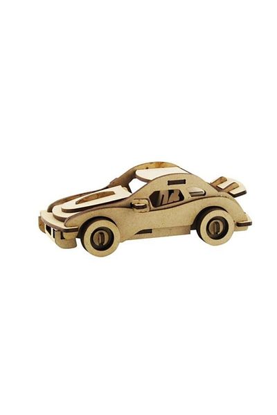 3D SERGİ 3D Wooden Porsche Car Model 39 Pieces