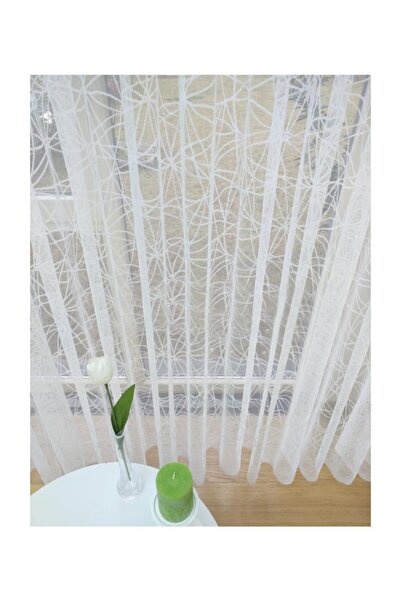 Esse Home Perdele din tul din dantelă cu model sportiv, 150x260, pliu normal,...