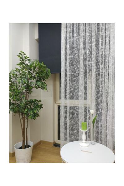 Esse Home Спортивний візерунок мереживна тюлева штора, 250x260, щільна складк...