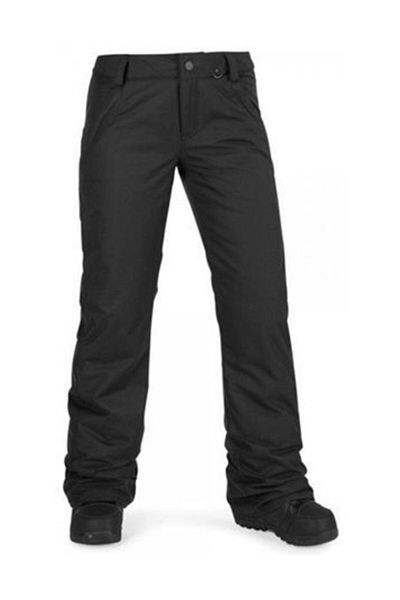 Volcom Pantaloni de snowboard Frochickie Ins pentru femei, negri