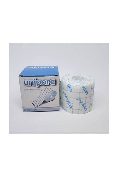 Unipore شريط تثبيت مرن 5 سم × 5 م - فلتر - 8 قطع