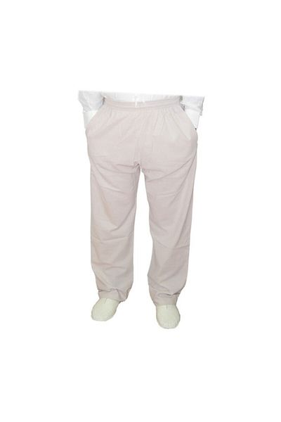 Çağrı Beige Men's Umrah Trousers - Berat Linen Shalwar
