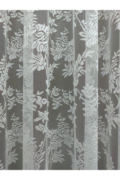 Esse Home Çiçek Desenli Fransız Dantel Tül Perde, 600x260, Sık Pile, 1/3
