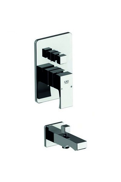 GPD Fuego Fully Built-in Bathroom Faucet Brass Chrome