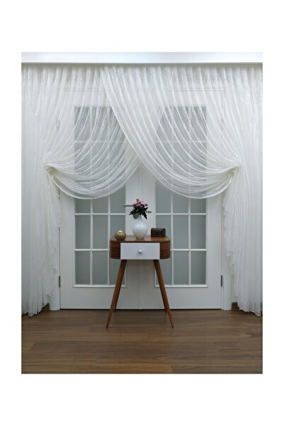 Esse Home Özel Örme Dokulu Kruvaze Tül Perde, 450x260, Kravuze, 1/4