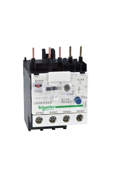 Schneider Electric Lr2k0304, Tesys K Termik Röle, 1no-1nc, 0,36-0,54 Amper