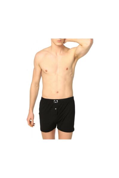 GÜMÜŞ Βαμβακερή πετσέτα μέσης ανδρική μπόξερ μαύρη