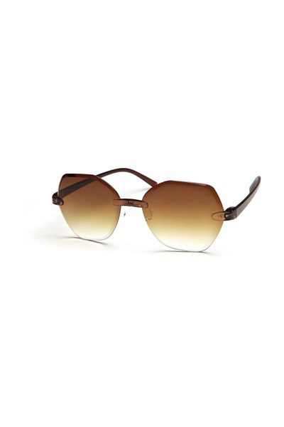 Di Caprio Women's Oval Arm Sunglasses DH1552B