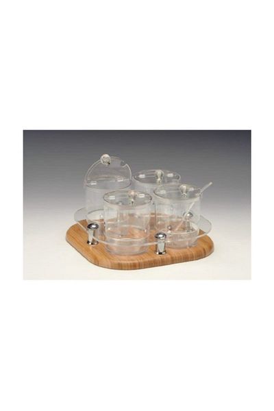 Zicco Jam Sauce Bowl Stand Spice Set Polycarbonate