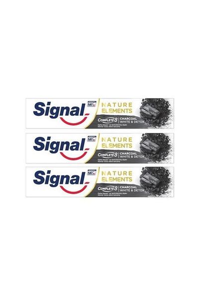 Signal Natural Charcoal Toothpaste 3 Pieces x 75 ml87171637539892