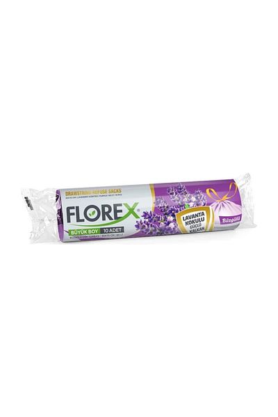 Florex Drawstring Lavender Scented Large Garbage Bag 65x70 cm 25 Rolls