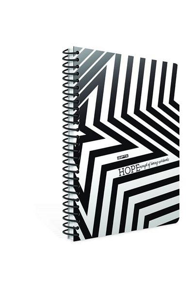 Gıpta Hope Thin Cover Spiraled 19x26 Striped Notebook 80 Yp Star