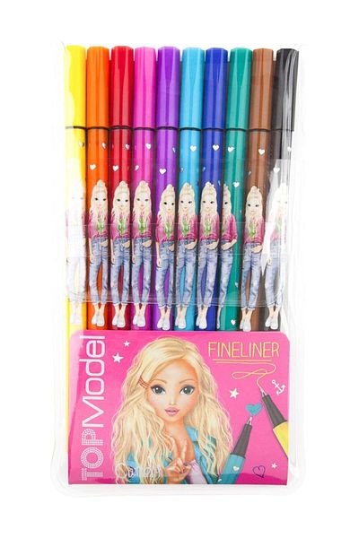 Top Model 10-Piece Felt Tip Pen 6321
