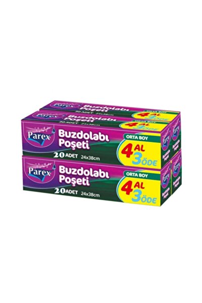Parex Buzdolabı Poşeti 4 Al 3 Öde Orta Boy