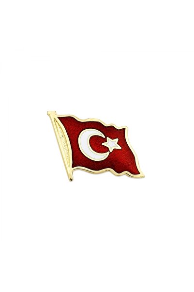 Altın Sepeti Altın Bayrak Rozet Iğneli