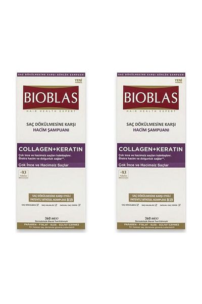 Bioblas 360 ml Volume Shampoo - 2 Pieces