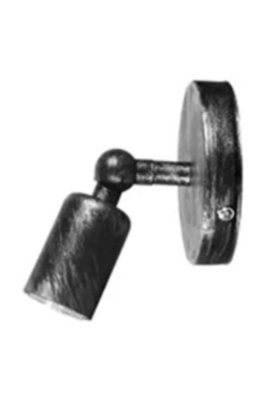 Rsylight شمعدان حائط معدني أسود رمادي ريترو - مفصل عتيق، Rt 2050000