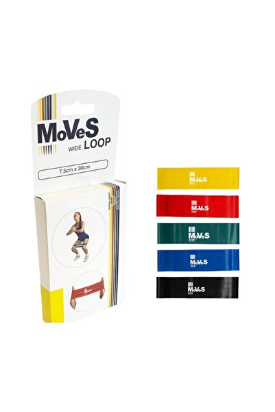 Moves Band 7x5cmx 30,5cm Loop Kas Germe Güçlendirme Egzersiz Pilates Bandı Se...