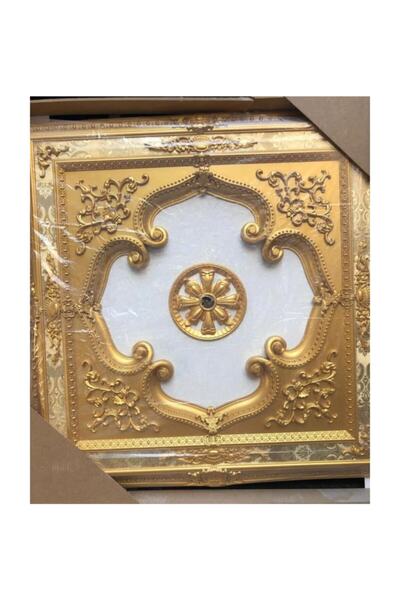 Decomarket Kare Altın Saray Tavan 120x120 cm