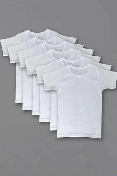 ali altun iç giyim Boy's Rib Undershirt	- 6 Pieces