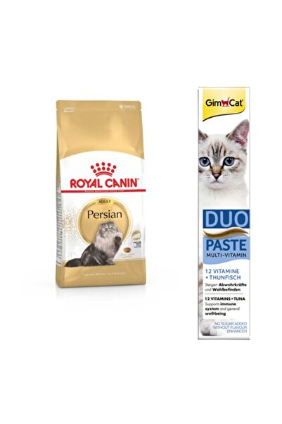 Royal Canin Persian Iran Yetişkin Kuru Kedi Maması 2 Kg + Gimcat Duo Paste Tuna Balıklı Multi Vitamin 50gr