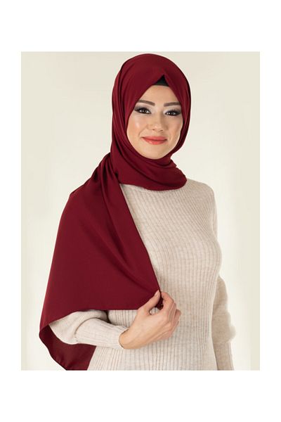 PİRAMİT Medina Silk Shawl Claret Red