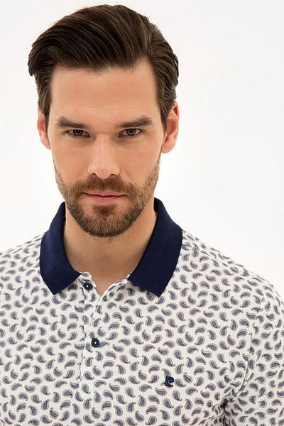 Pierre Cardin Μπλουζάκι Polo Neck Slim Fit Navy Blue