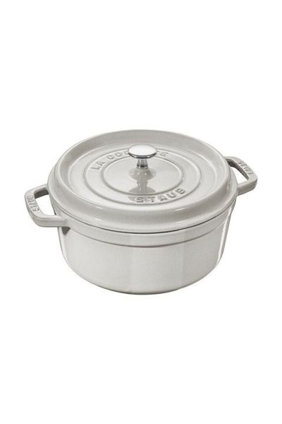 STAUB La Cocotte Cast Pot, 20 Cm| Truffle White| Round| Cast Iron