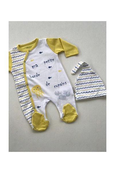 Bebitof Baby Bebitof Whale Patterned Jumpsuit