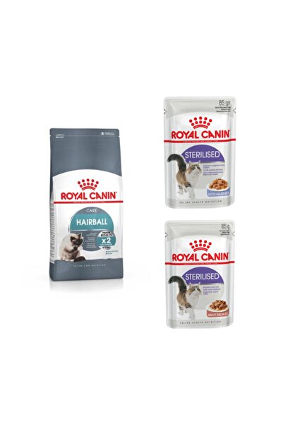 Royal Canin Hairball Tüy Yumağı Kontrolü Yetişkin Kedi Maması 2 kg 2 Adet Ste...