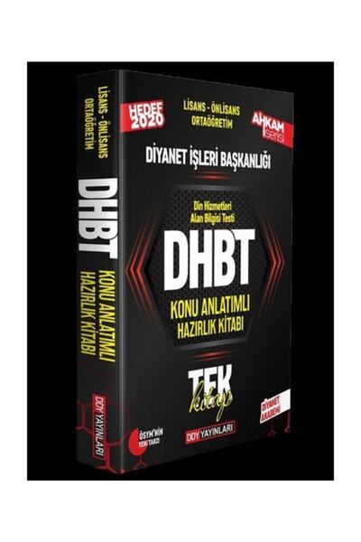 Ddy Yayınları Dhbt Ahkam Serisi Tüm Adaylar Konu Anlatımlı Hazırlık Kitabı