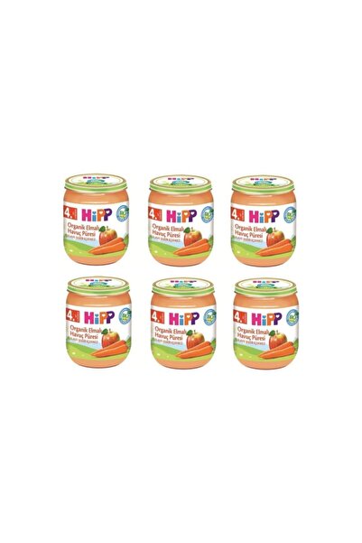 Hipp Organik Elmalı Havuç Püresi 125gr X 6 Adet