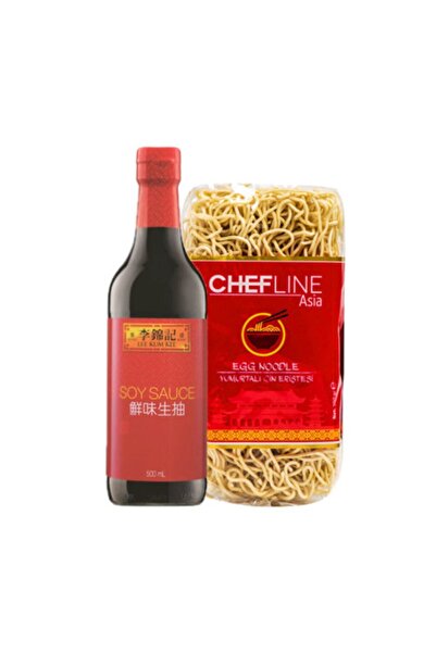 Chefline Asia Yumurtalı Noodle 350 gr  Lee Kum Kee Soya Sosu 500 ml