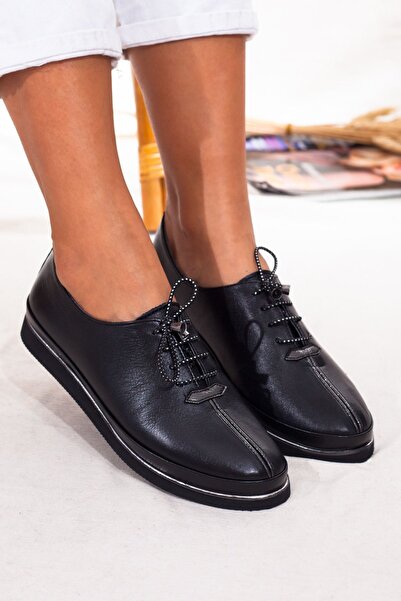 DERİMİSS Чорні жіночі повсякденні туфлі