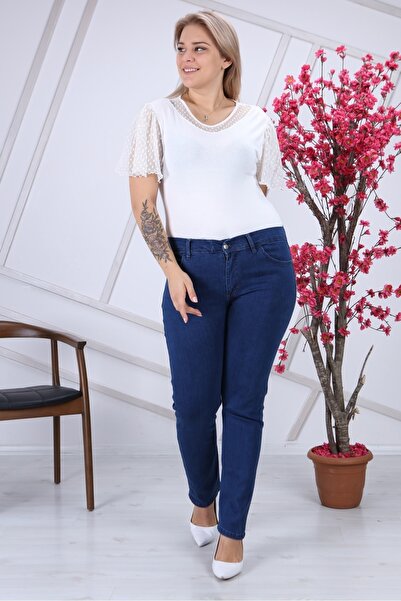 Gül Moda Pantaloni de blugi cu talie înaltă, blugi, blugi G035