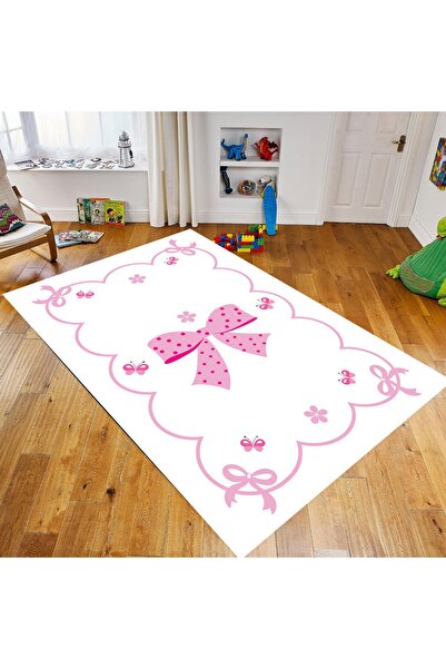 BKkids Fiyonk ve Kelebek Figürlü Çocuk Odası Halısı