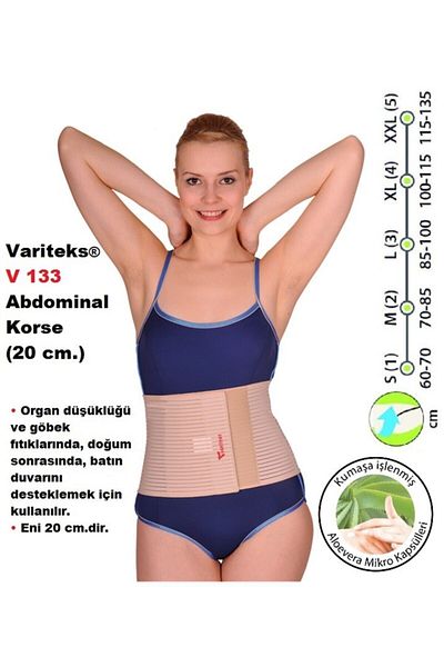 Variteks Abdominal Western Corset Bora Postpartum Belly Recovery 133