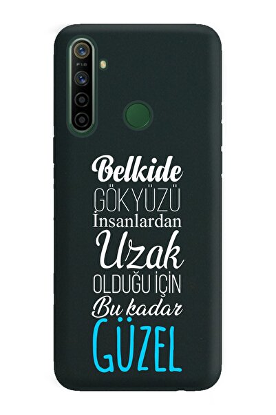Spoyi Söz Tasarımlı Rubber Telefon Kılıfı Huawei Oppo Realmi 5i