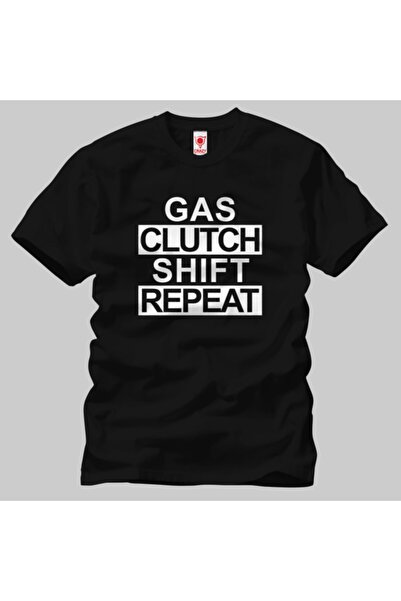 Crazy Muška majica sa kratkim rukavima "Gas Clutch Shift Repeat"