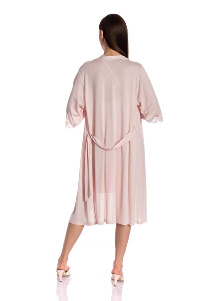 Espuar Pudra Ikili Penye Gecelik Sabahlık Takım