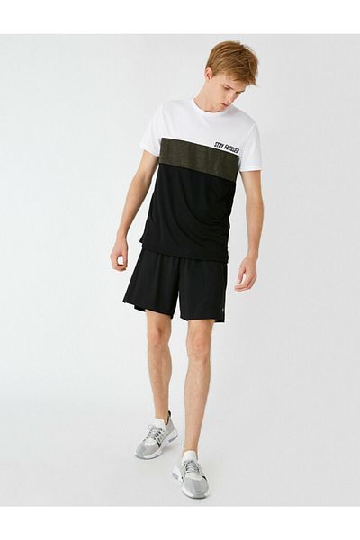 Koton Kurze Sporthose - Schwarz - Mittlerer Bund