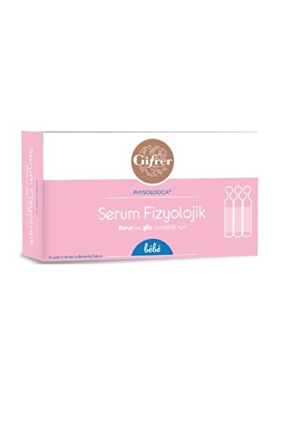 Gifrer Physıologıca Serum Fizyolojik Burun Ve Göz Temizliği Için 10 Adet