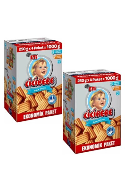 Eti Cicibebe Bebek Bisküvisi 1000 Gr. X 2 Adet (ekonomik Paket)