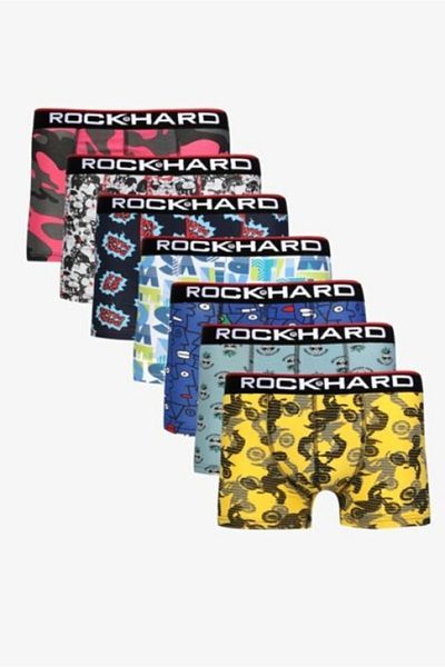 Koza Ανδρικό πολύχρωμο μπόξερ 9 τεμαχίων Rock Hard Pattern