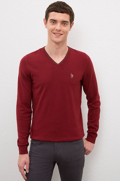 U.S. Polo Assn. Κόκκινο ανδρικό πουλόβερ