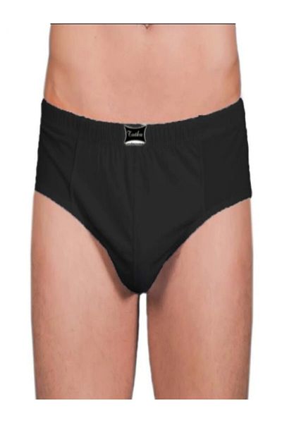 Tutku Slip pentru bărbați din bumbac negru Slips 10 buc