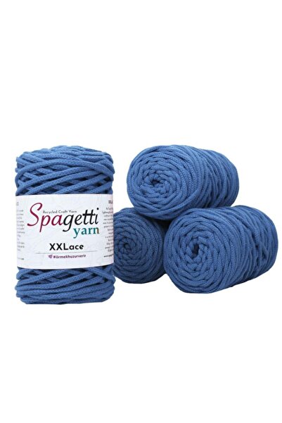 Spagettiyarn Kot Mavi Xxlace - 4'lü Set