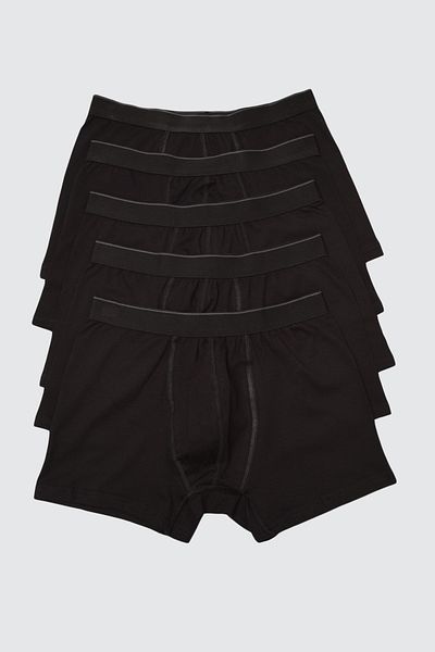 Trendyol Collection 5er-Pack schwarze Boxershorts - TMNAW21BX0018